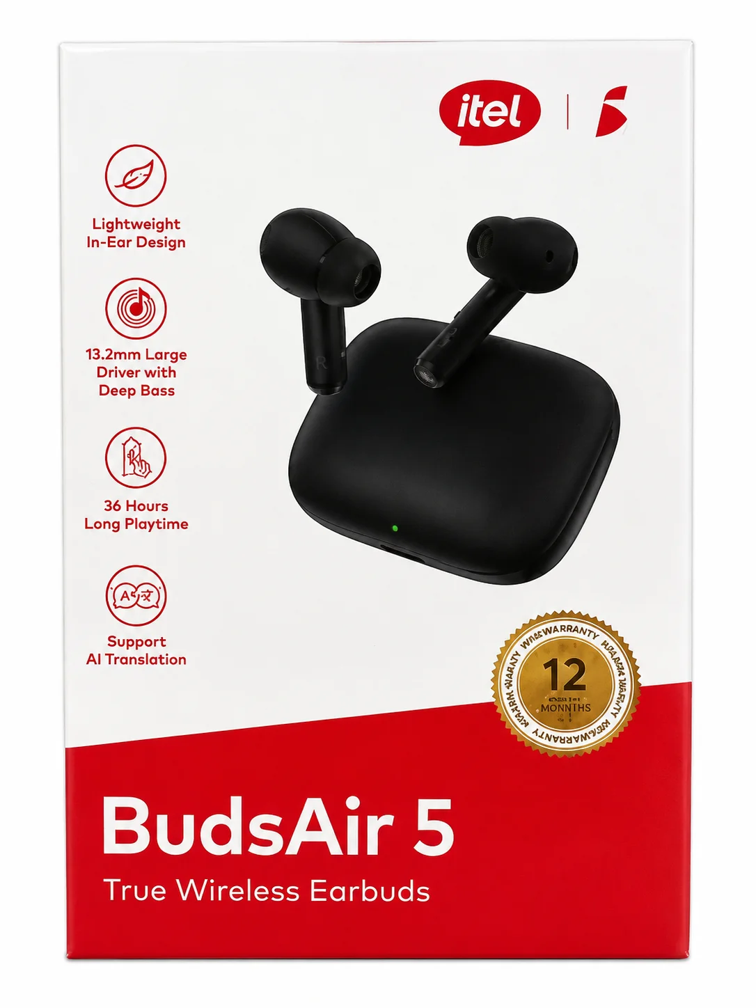 itel BudsAir 5 True Wireless Earbuds